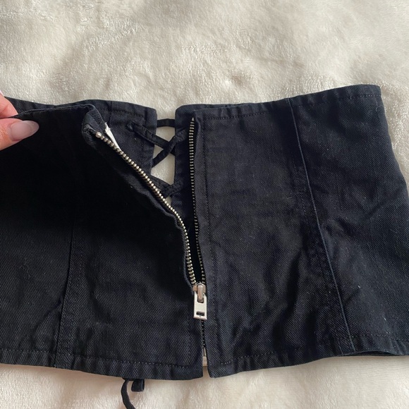 Aritzia Wilfred Jean Denim Tube Top - Picture 5 of 10